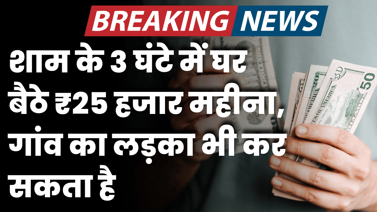 sham ke 3 ghante me ghar baithe 25 hajar mahina